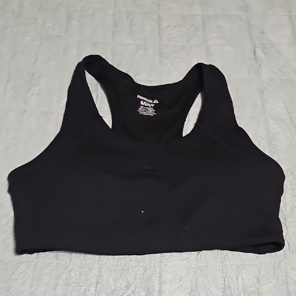 Reebok Black Seamless Racerback Sports Bra